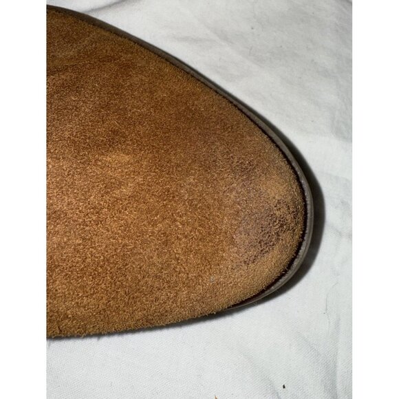 Franco Sarto Winston Boots Womens Size 10 Brown Suede Leather Booties Wedge Heel - Picture 6 of 12